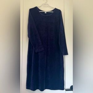 Old Navy Ribbed- Suede Midi Dress